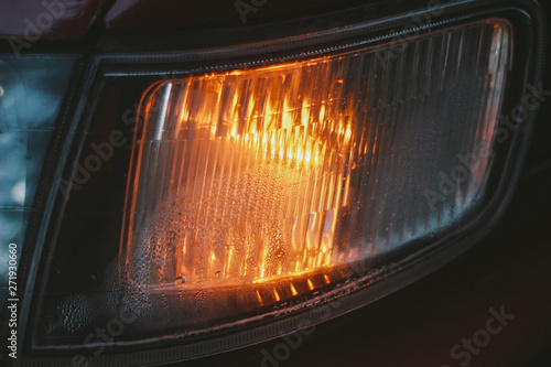 car fire light