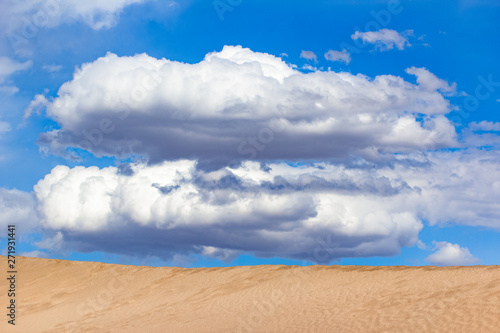 Clouds in Mesquite Flat Sand Dunes  Death Valley National Park  California  USA