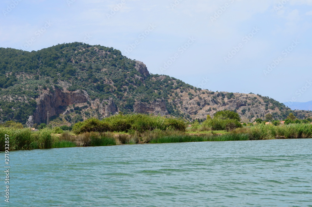 Dalyan River where the Caretta-Caretta turtles live Dalyan River where the Caretta-Caretta turtles live