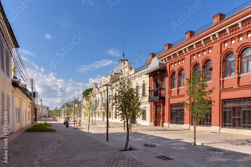 Old street in Tula, Russia photo