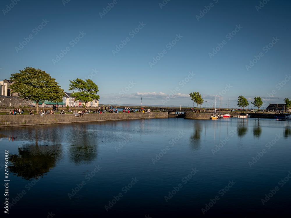 Galway Claddagh is a popular place in summer - travel photography