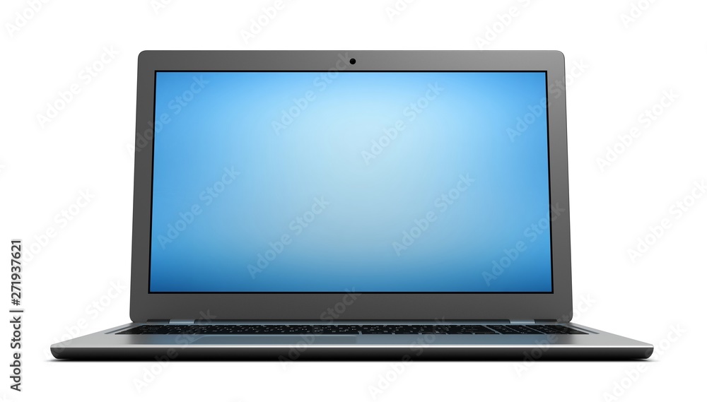 laptop computer single 3d illustration laptop computer single 3d illustration
