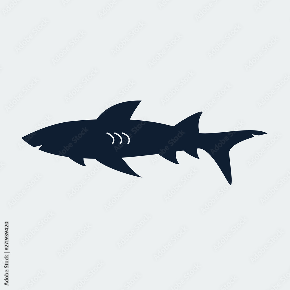 Shark icon.For web design.Vector Illustration