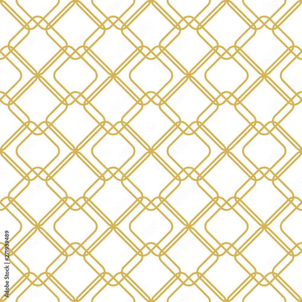Fototapeta premium Seamless geometric pattern on a white background