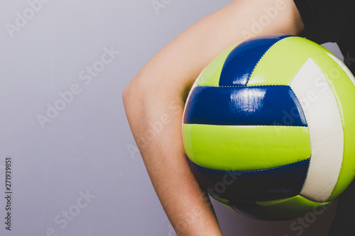 Close-up of ball to play volleyball