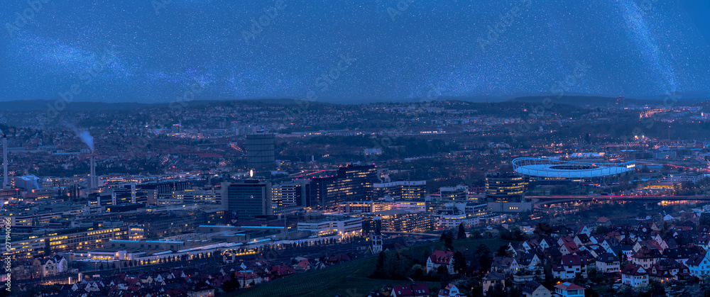Obraz premium Stuttgart At Night
