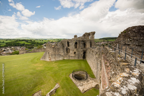 The ruins of Denbigh Castle built in the 13th century by Henry the first as part of his military fortifications to subdue the Welsh. It is now a scheduled ancient monument