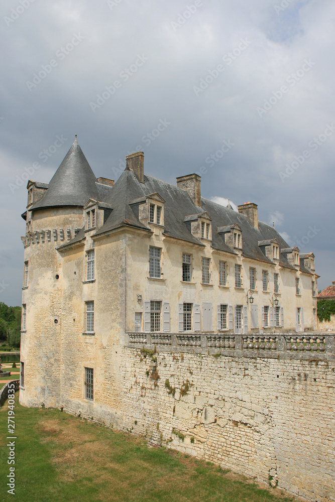 Roche-Courbon castle in Saint-Porchaire (france)