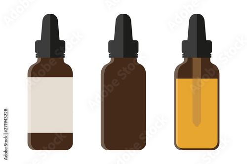 set of medical phial isoladet on white background vector illustration EPS10