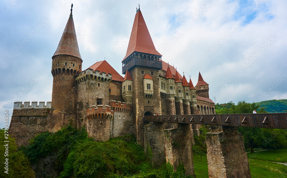 Corvin Castle in Hunedoara, Romania