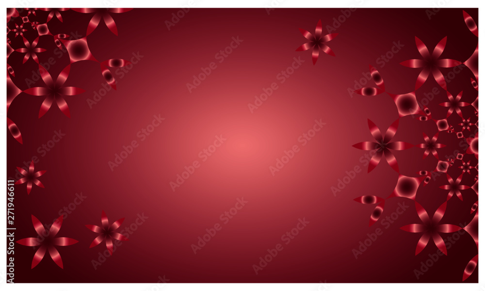 Simply beautiful spring and summer red vector mandala background Simply beautiful spring and summer red vector mandala background