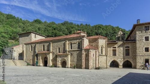 Santo Toribio de Liebana cloister, Potes, Cantabria, Spain, Europe photo