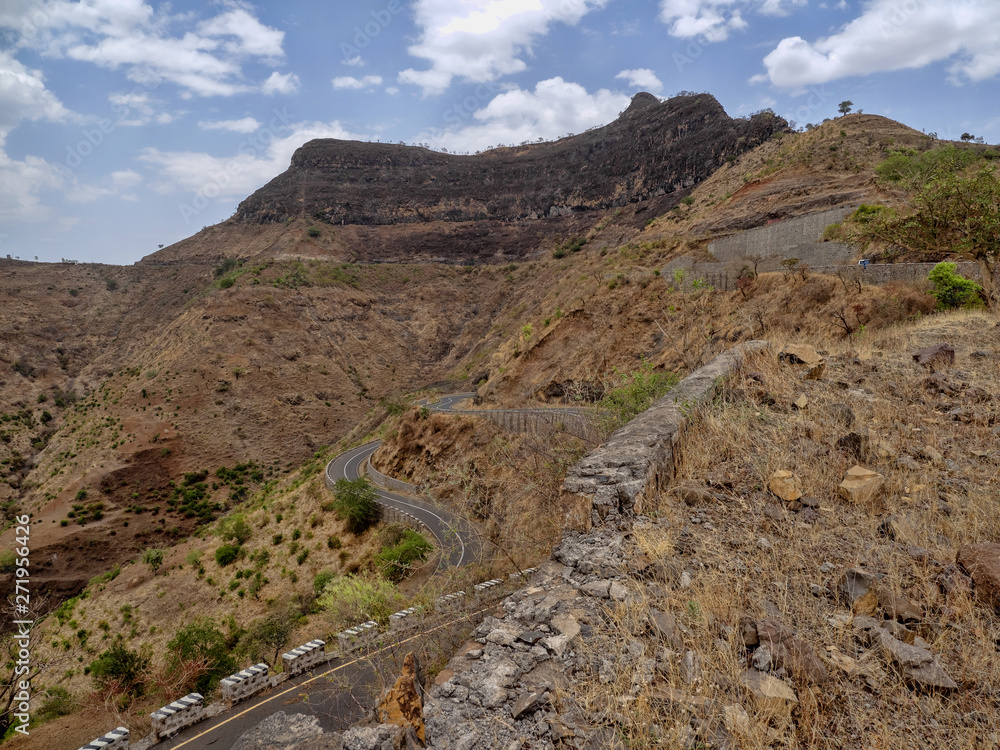 The beauty of a mountainous landscape in northern Ethiopia
