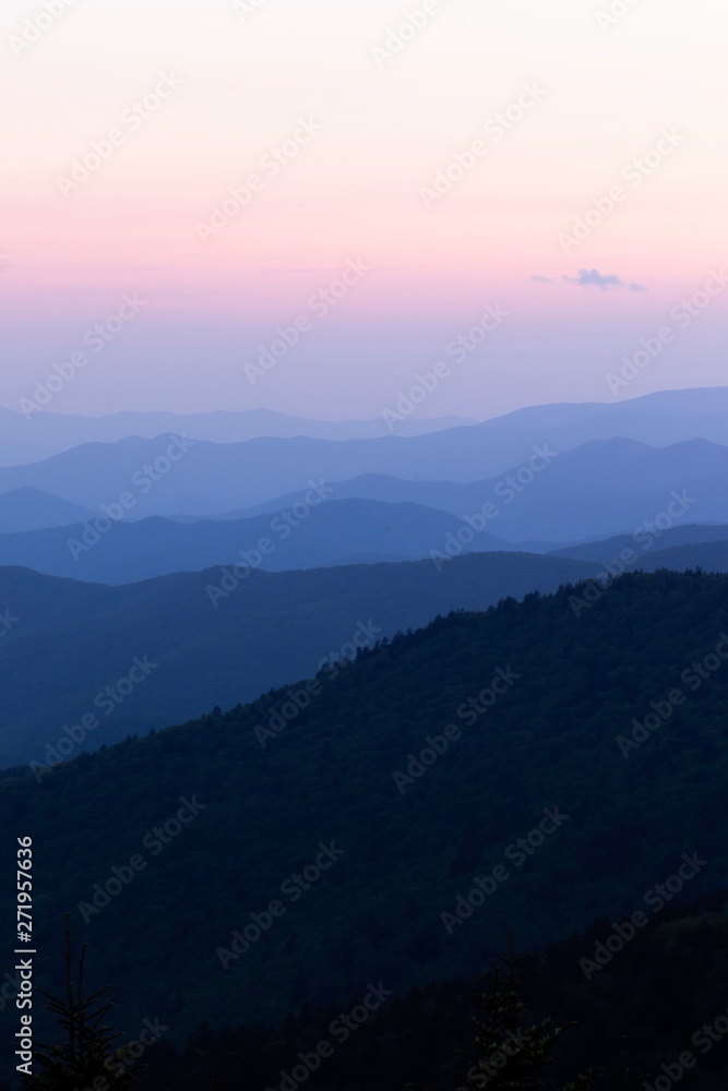 Sunset in the Great Smoky Mountain National Park (vertical) Sunset in the Great Smoky Mountain National Park (vertical)
