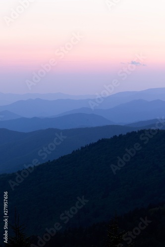 Sunset in the Great Smoky Mountain National Park (vertical) © benjaminjk