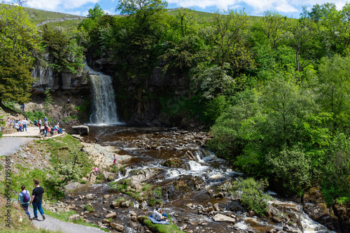 thornton force waterfall in yorkshire dales