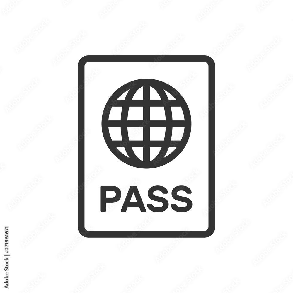 passport outline ui web icon. passport vector icon for web, mobile and user interface design isolated on white background passport outline ui web icon. passport vector icon for web, mobile and user interface design isolated on white background