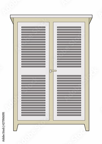 Louvered closet