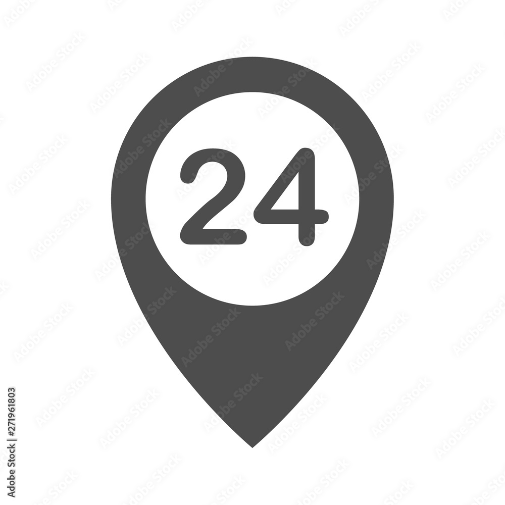 round the clock pointer vector icon isolated on white background. pointer flat icon for web, mobile and user interface design round the clock pointer vector icon isolated on white background. pointer flat icon for web, mobile and user interface design