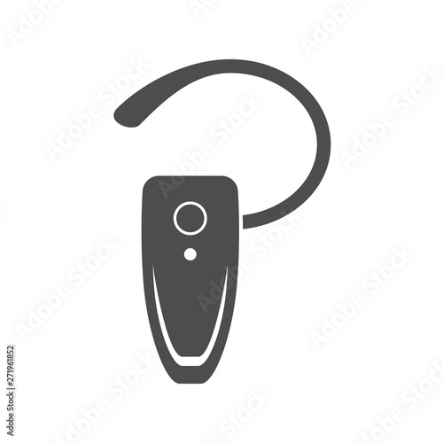 wireless handsfree headphone accessory for mobile phones and smartphones vector icon isolated on white background. handsfree headset web icon for mobile and ui design