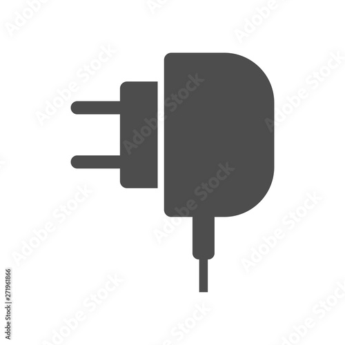 mobile charger for smartphones and simple mobile phones. vector icon isolated on white background. web icon for mobile and ui design
