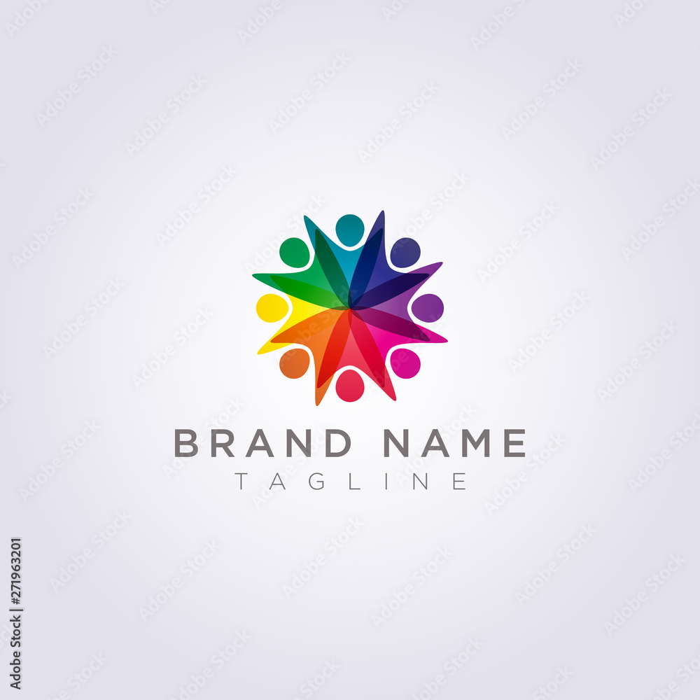 Logo Design is a group of people who are happy for your Business or Brand