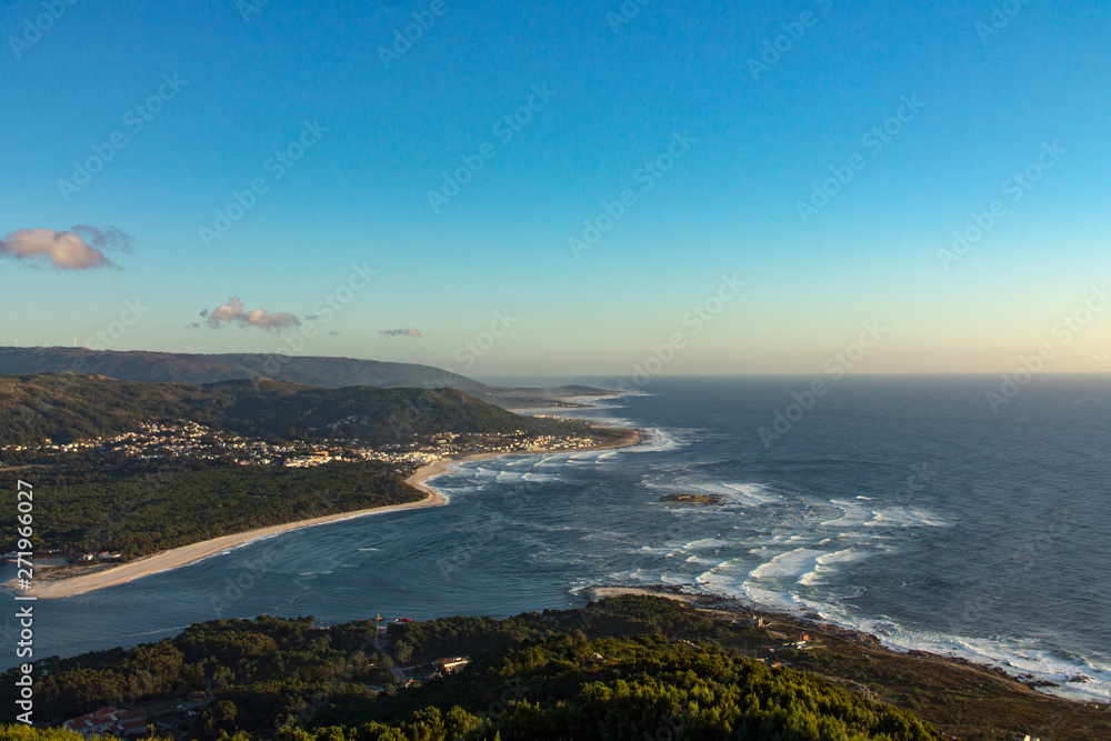 panoramic view of the coast
