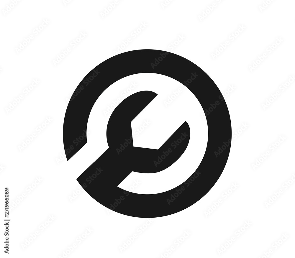 abstract repair icon vector template illustration design of business spanner abstract repair icon vector template illustration design of business spanner