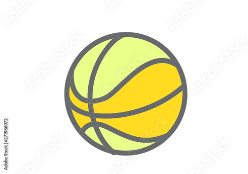 basketball ball icon for mobile concept and web apps icon. Transparent outline  thin line icon for website design and mobile  app development