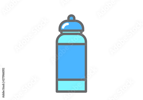 water bottle icon for mobile concept and web apps icon. Transparent outline, thin line water bottle icon for website design and mobile, app development