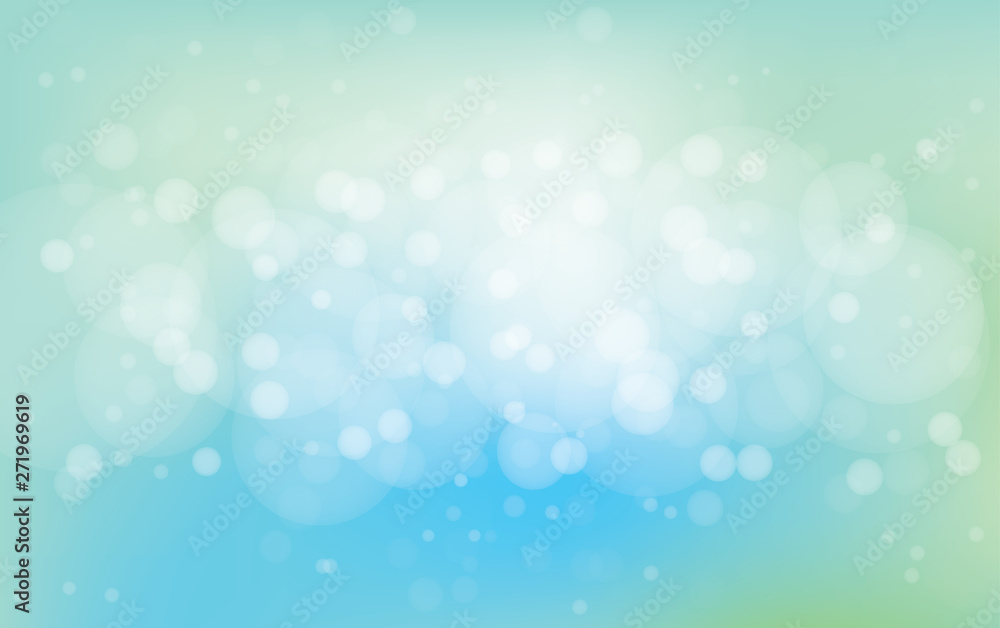 Bokeh vector background. Blue turquoise sparkle magic blurry effect with copy space for your text. Defocused wallpaper with glowing circles. Bokeh vector background. Blue turquoise sparkle magic blurry effect with copy space for your text. Defocused wallpaper with glowing circles.