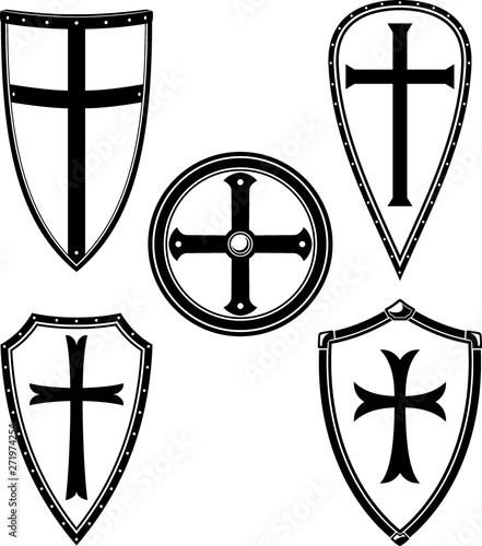 Crusader Shield Isolated Set
