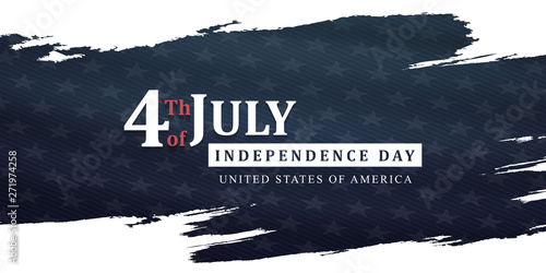 4th of july independence day background, united states flag, posters, modern design vector illustration