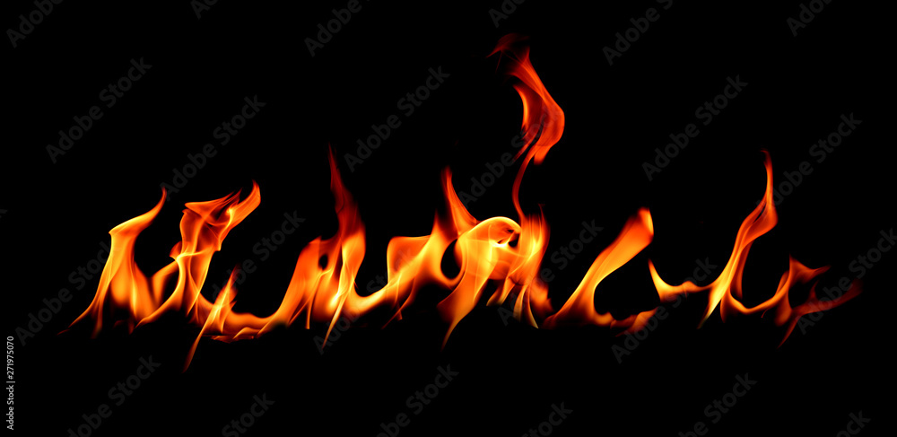 Fire flames on Abstract art black background, Burning red hot sparks rise, Fiery orange glowing flying particles Fire flames on Abstract art black background, Burning red hot sparks rise, Fiery orange glowing flying particles