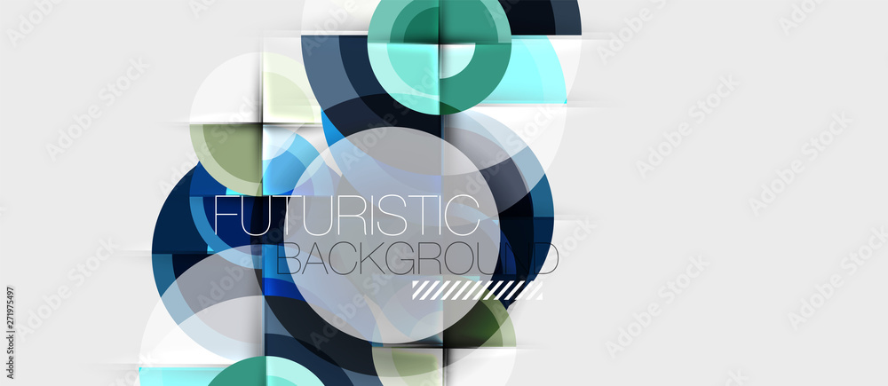Geometric design abstract background - circles Geometric design abstract background - circles