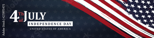 4th of july independence day background, united states flag, posters, modern design vector illustration