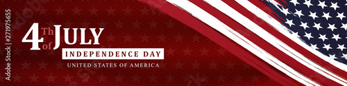 4th of july independence day background, united states flag, posters, modern design vector illustration
