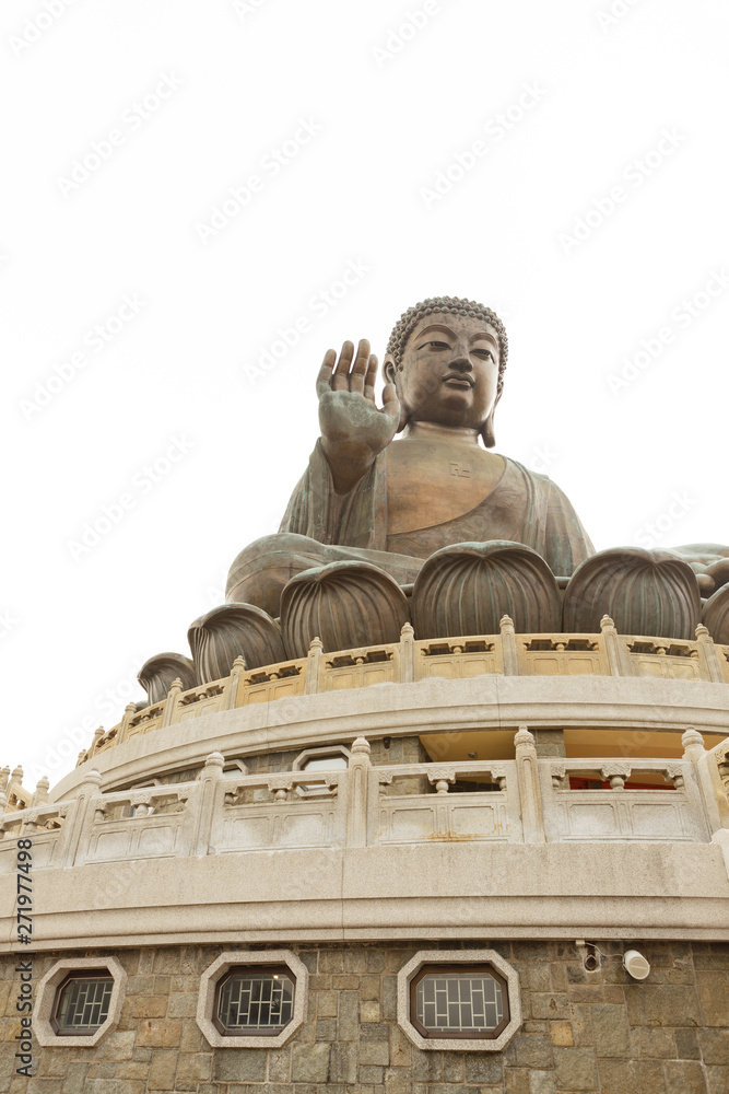 Obraz premium Big buddha isolated on white