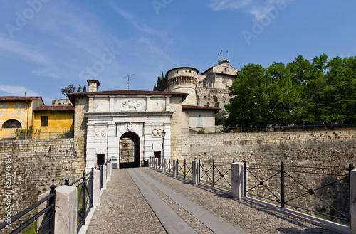 Castle of Brescia is the medieval castle complex on top of Cidneo Hill photo