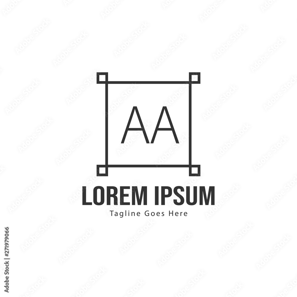 AA Letter Logo Design. Creative Modern AA Letters Icon Illustration AA Letter Logo Design. Creative Modern AA Letters Icon Illustration