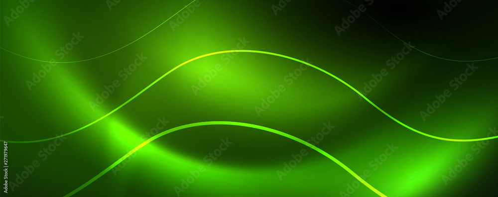 Shiny neon lines template - northern lights glowing blur lines. Futuristic style glow neon 80s disco club or night party techno template Shiny neon lines template - northern lights glowing blur lines. Futuristic style glow neon 80s disco club or night party techno template