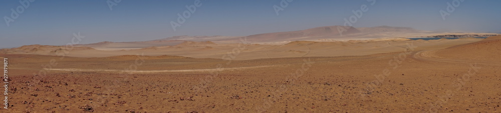 panorama of the atacama desert in peru