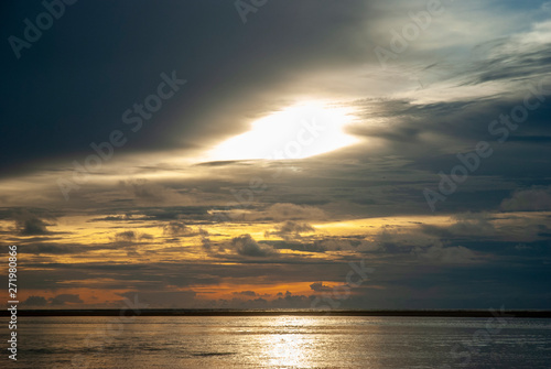 Fototapeta Naklejka Na Ścianę i Meble -  Blue sky sunset nature landscape