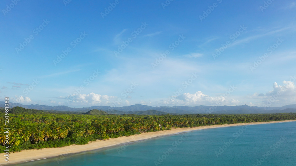 Aerial view Isle palms beach Thailand, and sky. Landscape coastline summer tropical vacation. Amazing Isle sand beach Bahamas. Drone camera fly from Phuket island beach into the air towards mountains Aerial view Isle palms beach Thailand, and sky. Landscape coastline summer tropical vacation. Amazing Isle sand beach Bahamas. Drone camera fly from Phuket island beach into the air towards mountains