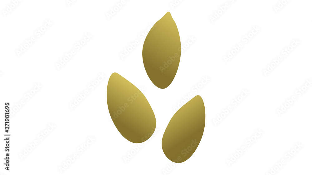 Pumpkin seeds isolated vector illustration Pumpkin seeds isolated vector illustration