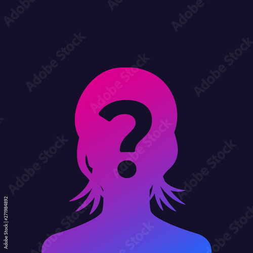 unknown person, female vector