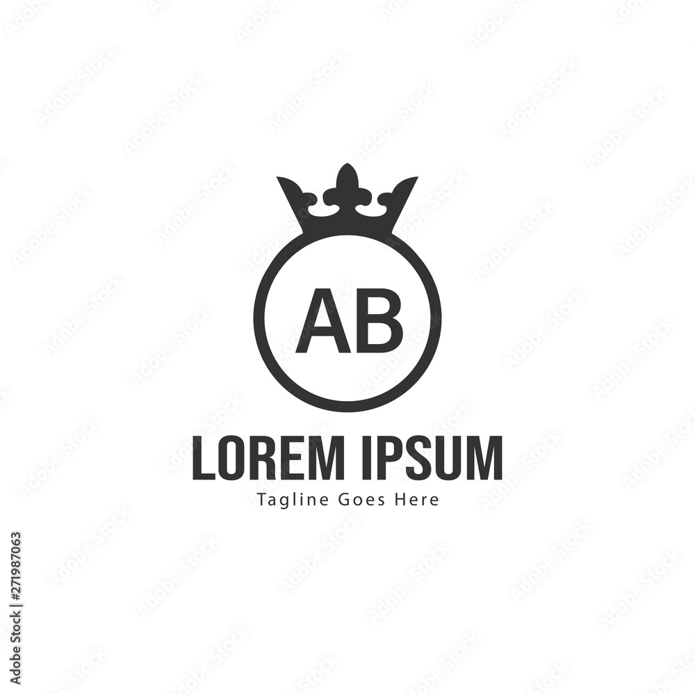 AB Letter Logo Design. Creative Modern AB Letters Icon Illustration AB Letter Logo Design. Creative Modern AB Letters Icon Illustration