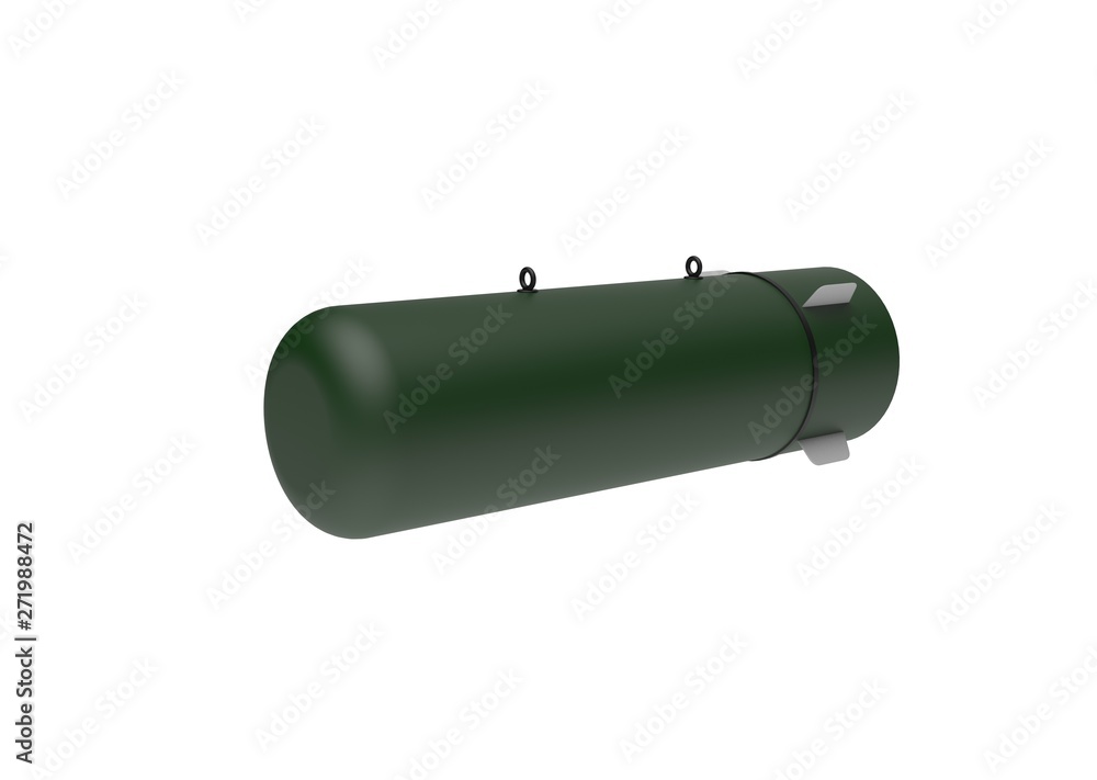 Aerial Bomb on white background. 3d illustration Aerial Bomb on white background. 3d illustration