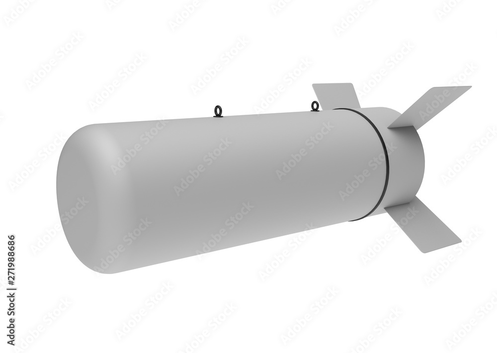 Aerial Bomb on white background. 3d illustration Aerial Bomb on white background. 3d illustration