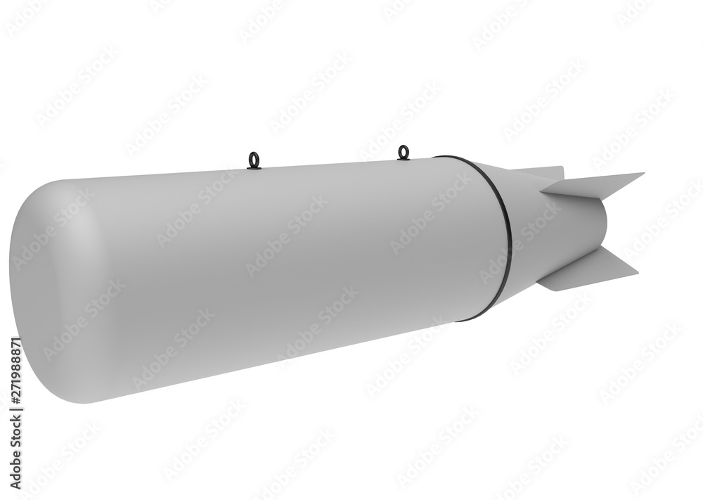 Aerial Bomb on white background. 3d illustration Aerial Bomb on white background. 3d illustration